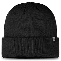 Bonnet en tricot noir à revers avec logo Purdue Boilermakers Top of the World pour homme