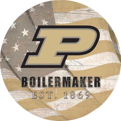 Purdue Boilermakers 12" Team Color Flag Sign