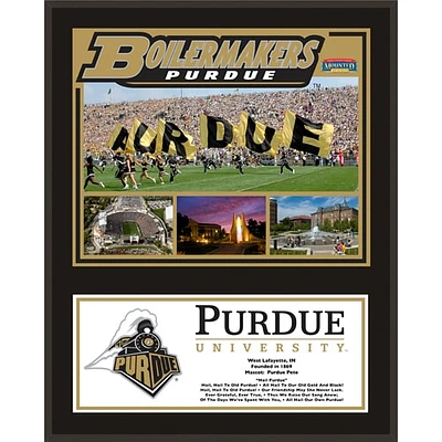Purdue Boilermakers 12'' x 15'' Sublimated Team Plaque
