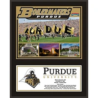 Purdue Boilermakers 12'' x 15'' Sublimated Team Plaque