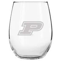 Purdue Boilermakers 15oz. Etched Stemless Glass Tumbler