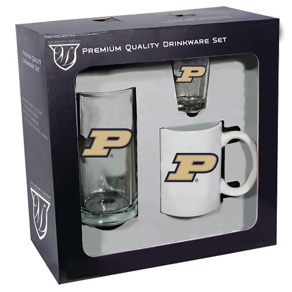 Purdue Boilermakers 15oz. Stein 11oz. Mug & 2oz. Shot Glass Set