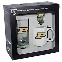 Chaudronniers Purdue 15oz. Stein 11oz. Tasse et 2oz. Ensemble de verres à liqueur