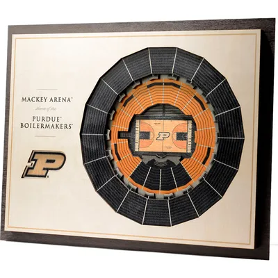 Purdue Boilermakers 17'' x 13'' 5-Layer StadiumViews Arena 3D Wall Art