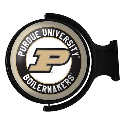 Purdue Boilermakers 23'' x 21'' Team Illuminated Rotating Wall Sign