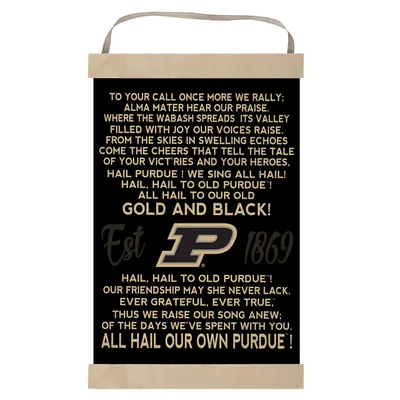 Purdue Boilermakers Fight Song Banner Sign