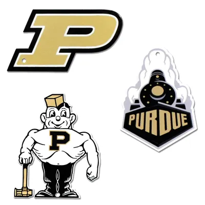 Purdue Boilermakers Steel Magnet 3-Pack