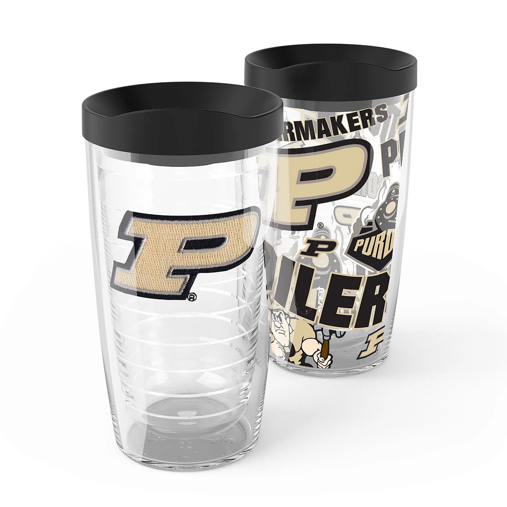 Tervis Purdue Chaudronniers, paquet de 2, 16 oz. Ensemble de gobelets concurrents et emblèmes