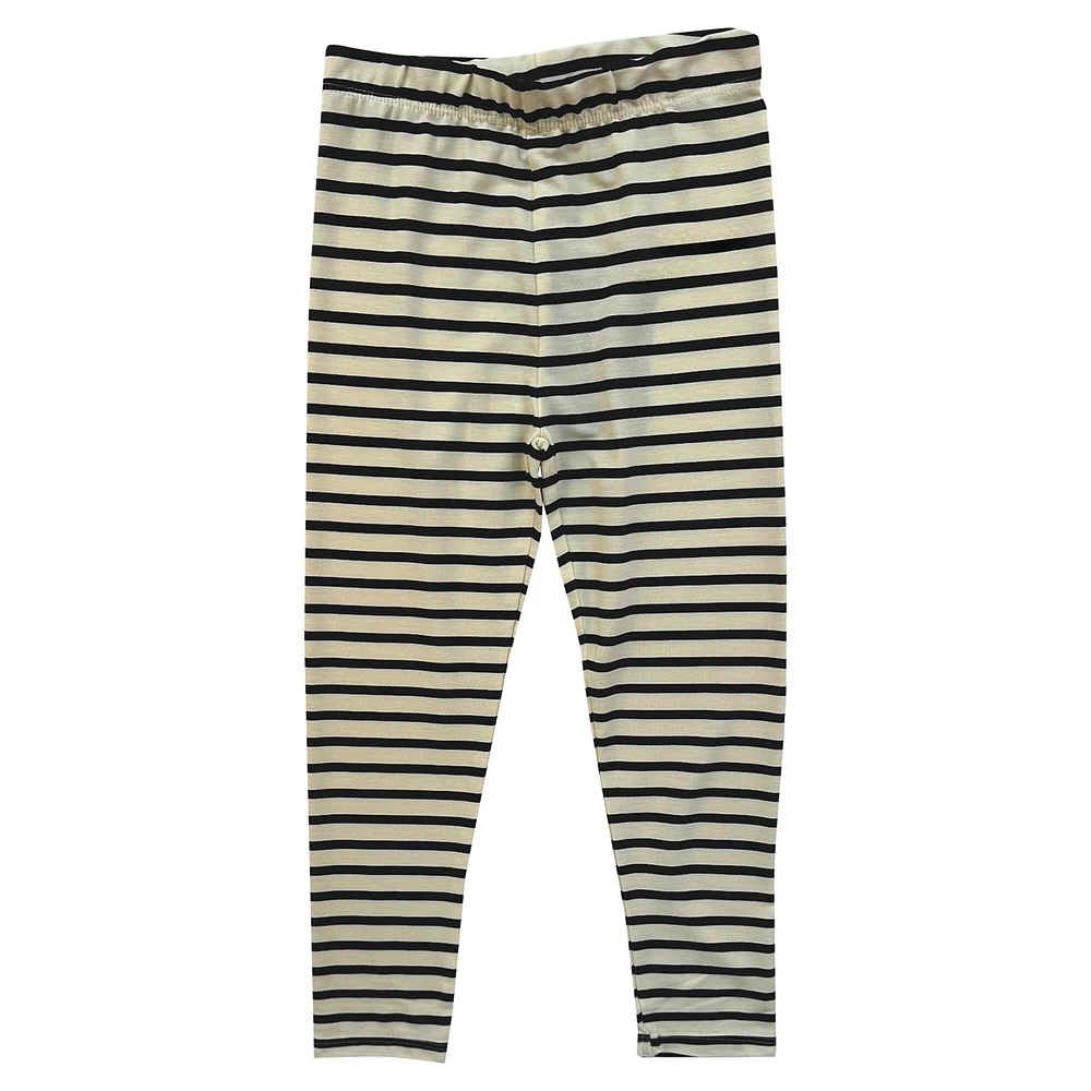 Ensemble haut à manches longues et leggings rayés tri-blend pour tout-petits Wes & Willy Purdue Boilermakers