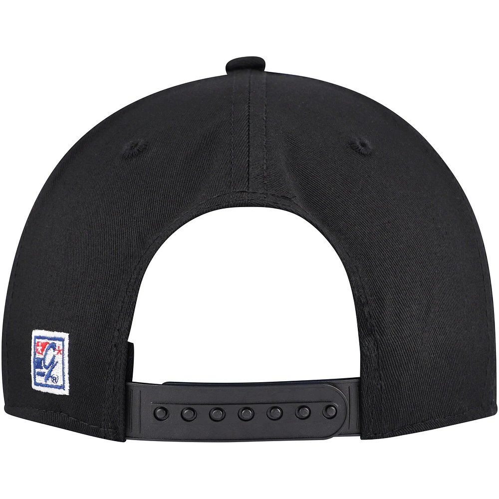 Casquette unisexe The Game Black Purdue Boilermakers Retro Bar Snapback