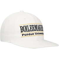 Chapeau réglable unisexe The Game White Purdue Boilermakers Bar Retro