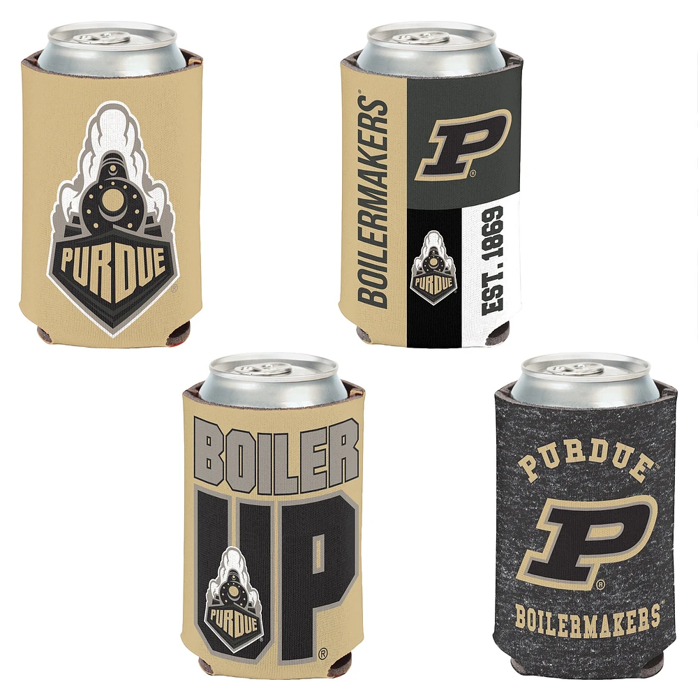 WinCraft Purdue Boilermakers 4-Pack 12oz. Can Cooler Set