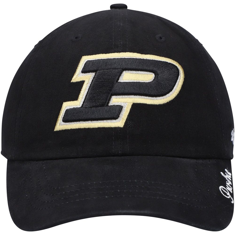 Women's '47 Black Purdue Boilermakers Miata Clean Up Logo Adjustable Hat