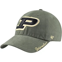 Chapeau réglable Purdue Boilermakers Miata Clean Up '47 Heather Green pour femmes