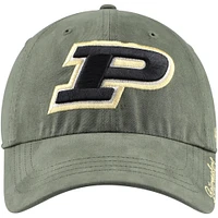 Chapeau réglable Purdue Boilermakers Miata Clean Up '47 Heather Green pour femmes