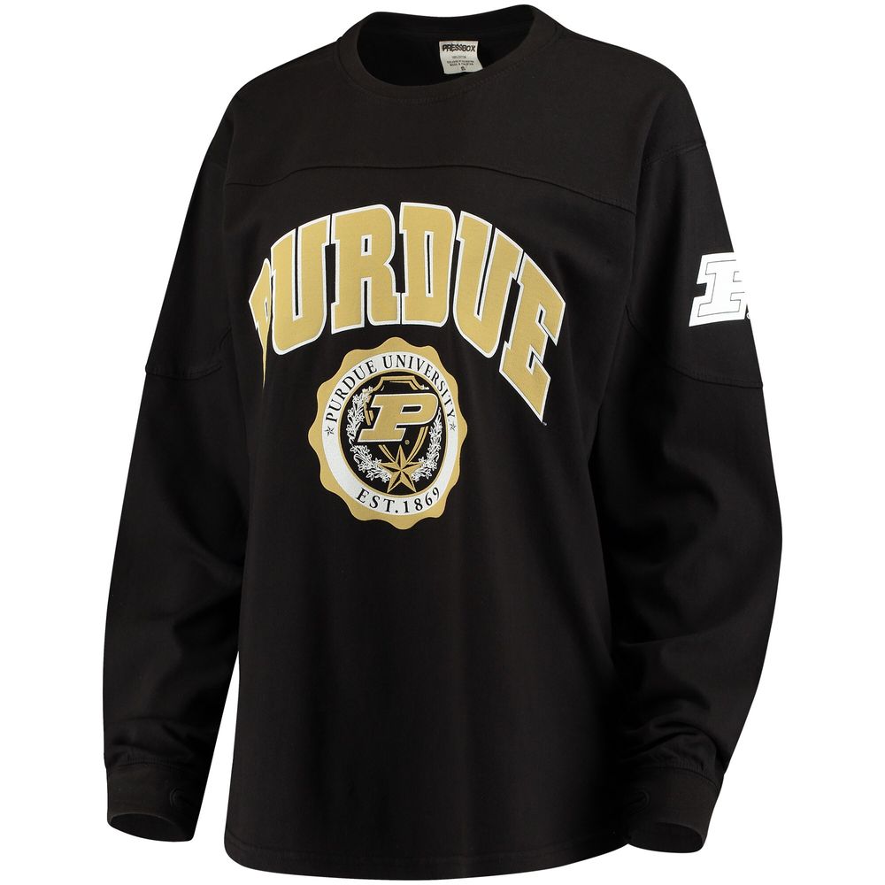 Women's Black Purdue Boilermakers Edith Long Sleeve T-Shirt