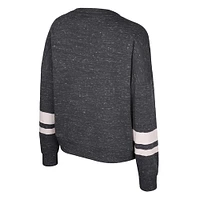 Women's Colosseum Black Purdue Boilermakers Lost City Speckle Pullover Sweatshirt
