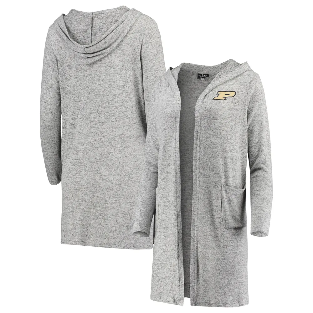 long hooded sweater duster