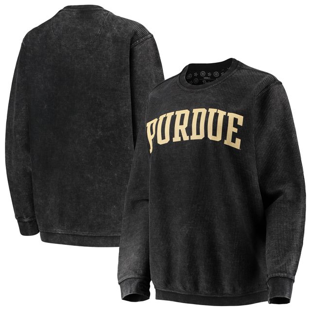 Pressbox Purdue Boilermakers Comfy Cord Vintage Wash Basic Arch Pull-over pour femme Noir