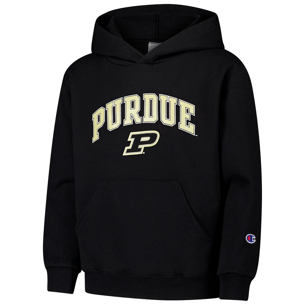 Youth Champion Black Purdue Boilermakers Campus Pullover Hoodie