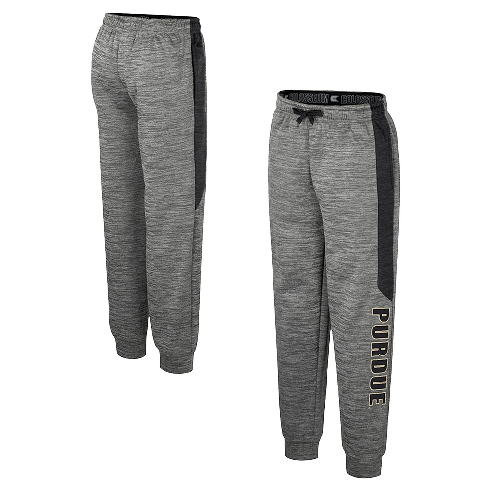 Pantalon polaire pour jeunes Colosseum Heather Gray Purdue Boilermakers