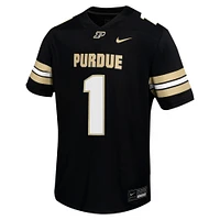 Maillot de football pour jeunes Nike #1 Purdue Boilermakers Untouchable noir