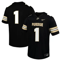 Maillot de football pour jeunes Nike #1 Purdue Boilermakers Untouchable noir