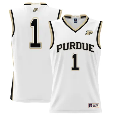 #1 Purdue Boilermakers ProSphere Youth Basketball Jersey - White