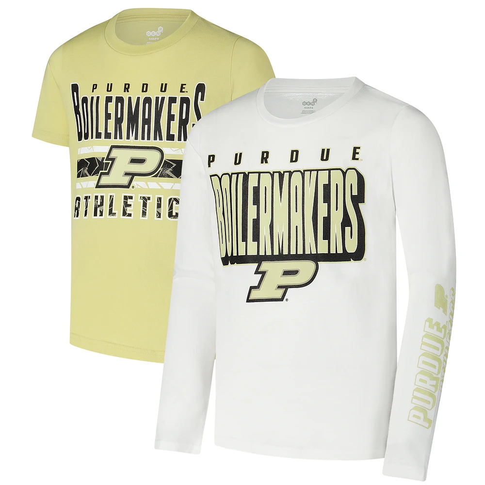 Ensemble de t-shirts the Mix pour jeunes Purdue Boilermakers