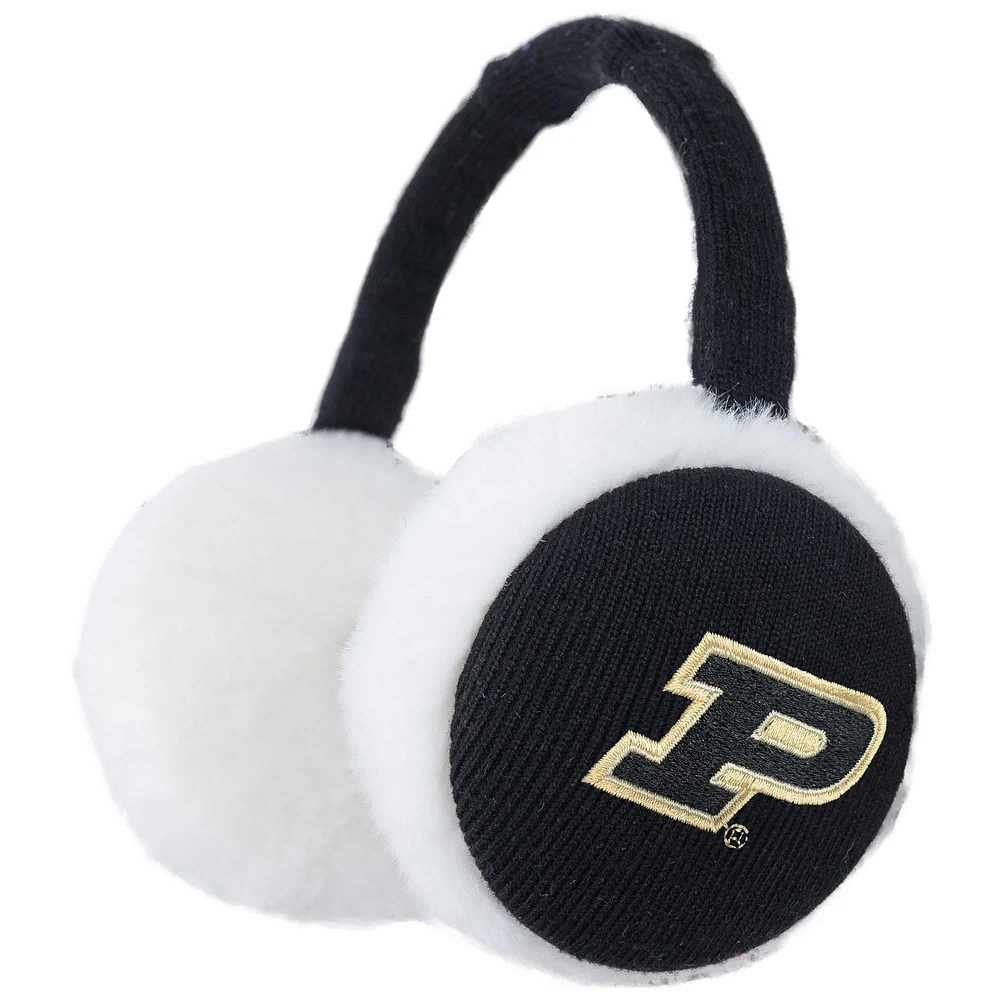 Cache-oreilles en tricot noir Purdue Boilermakers Fashion de ZooZatz