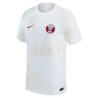 Men's Nike White Qatar National Team 2022/23 Away Replica Jersey