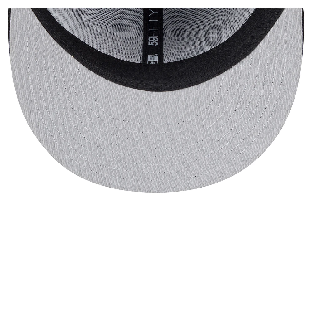 Casquette ajustée 59FIFTY pour homme de la collection Authentic Quad Cities River Bandits New Era noire