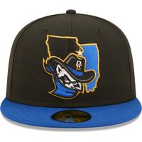 Men's New Era Black Quad Cities River Bandits Authentic Collection Team Alternate 59FIFTY Fitted Hat