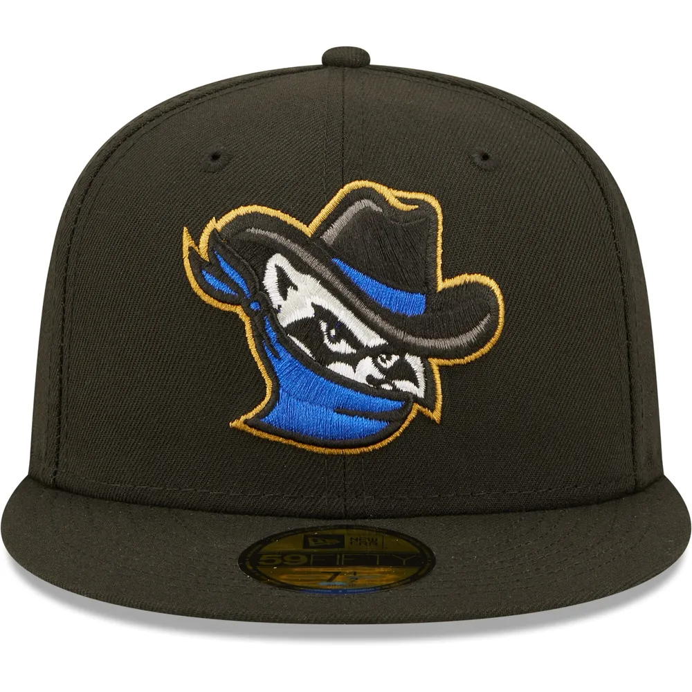 Casquette ajustée New Era pour homme noire Quad Cities River Bandits Authentic Collection Team Alternate 59FIFTY