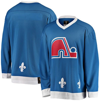Men's Fanatics Blue Quebec Nordiques Premier Breakaway Heritage - Blank Jersey