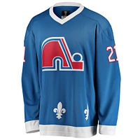 Fanatics pour hommes Peter Forsberg Bleu Nordiques de Québec Premier Breakaway Joueur retraité - Maillot