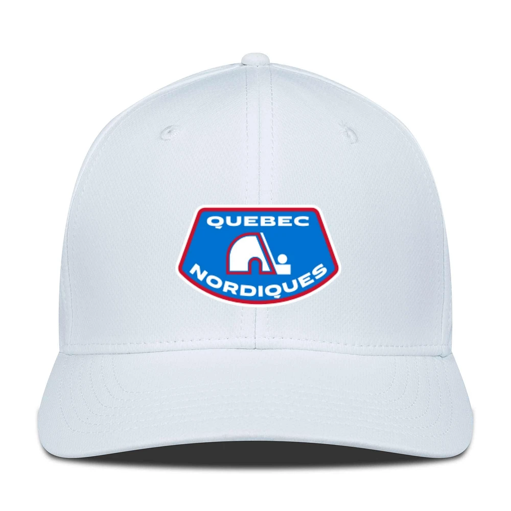 Men's Levelwear White Quebec Nordiques Rise Skylight Flex Hat