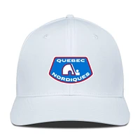 Men's Levelwear White Quebec Nordiques Rise Skylight Flex Hat