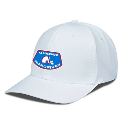 Men's Levelwear White Quebec Nordiques Rise Skylight Flex Hat