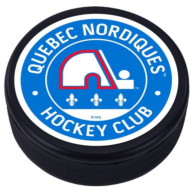 Nordiques de Québec - Rondelle de hockey texturée classique vintage