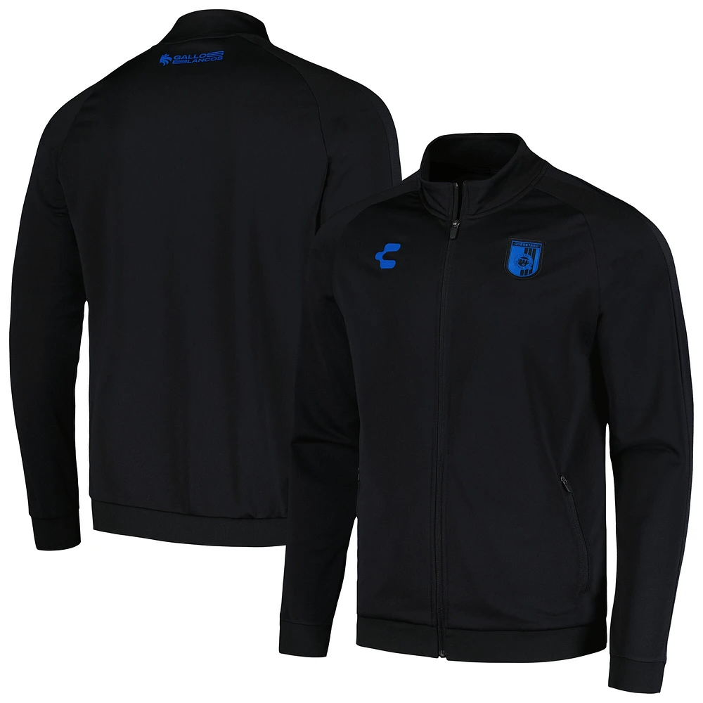 Men's Charly  Black Queretaro FC Light Full-Zip Raglan Jacket