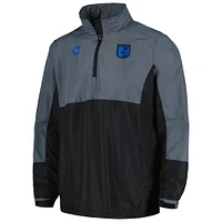 Veste d'extérieur à quart de zip Charly noire Queretaro FC pour hommes