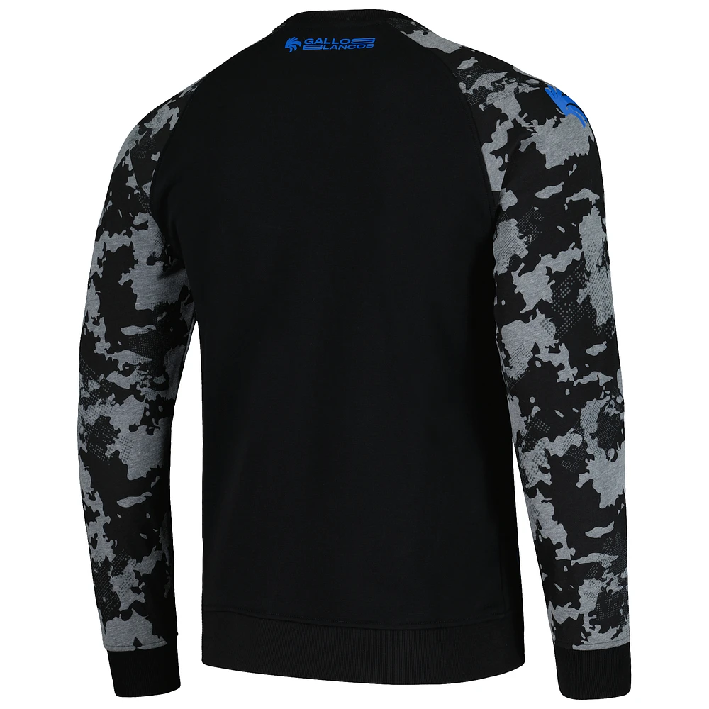 Sweat-shirt à manches raglan Charly Black Queretaro FC pour homme