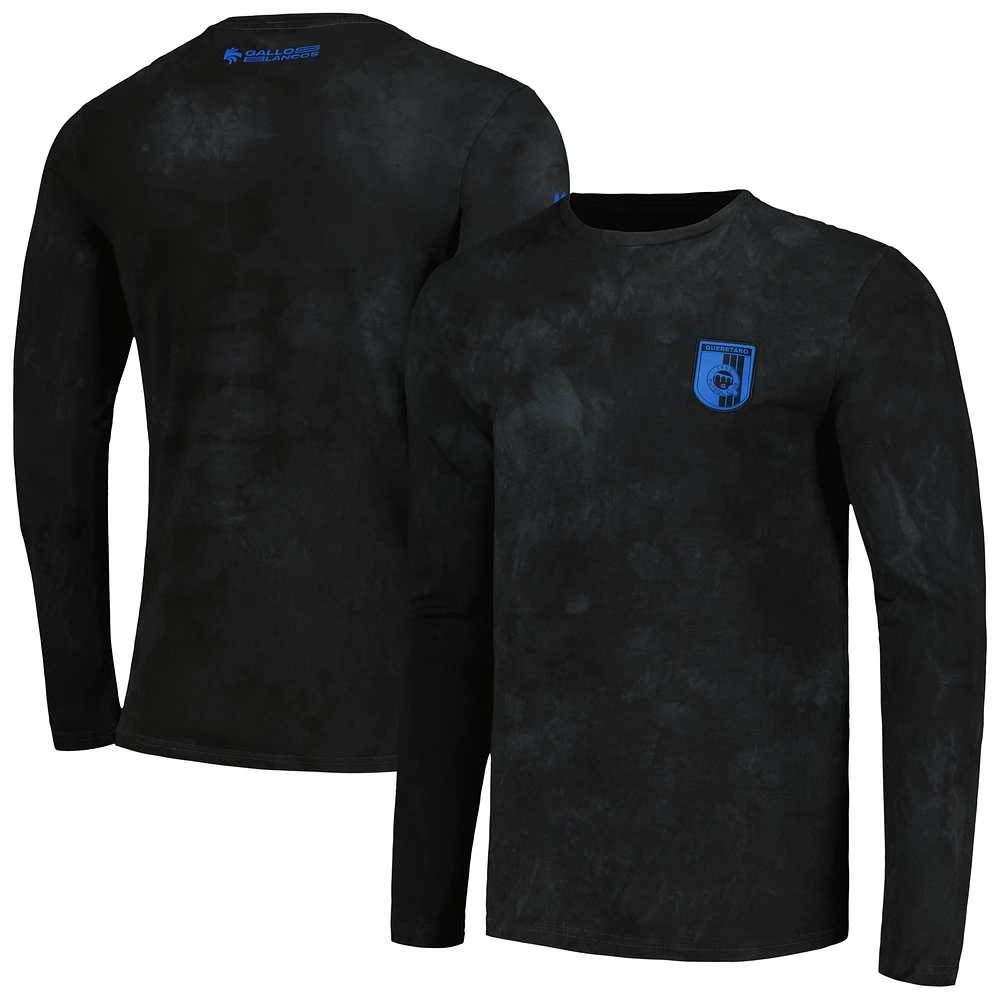 T-shirt à manches longues tie-dye Charly Black Queretaro FC pour hommes