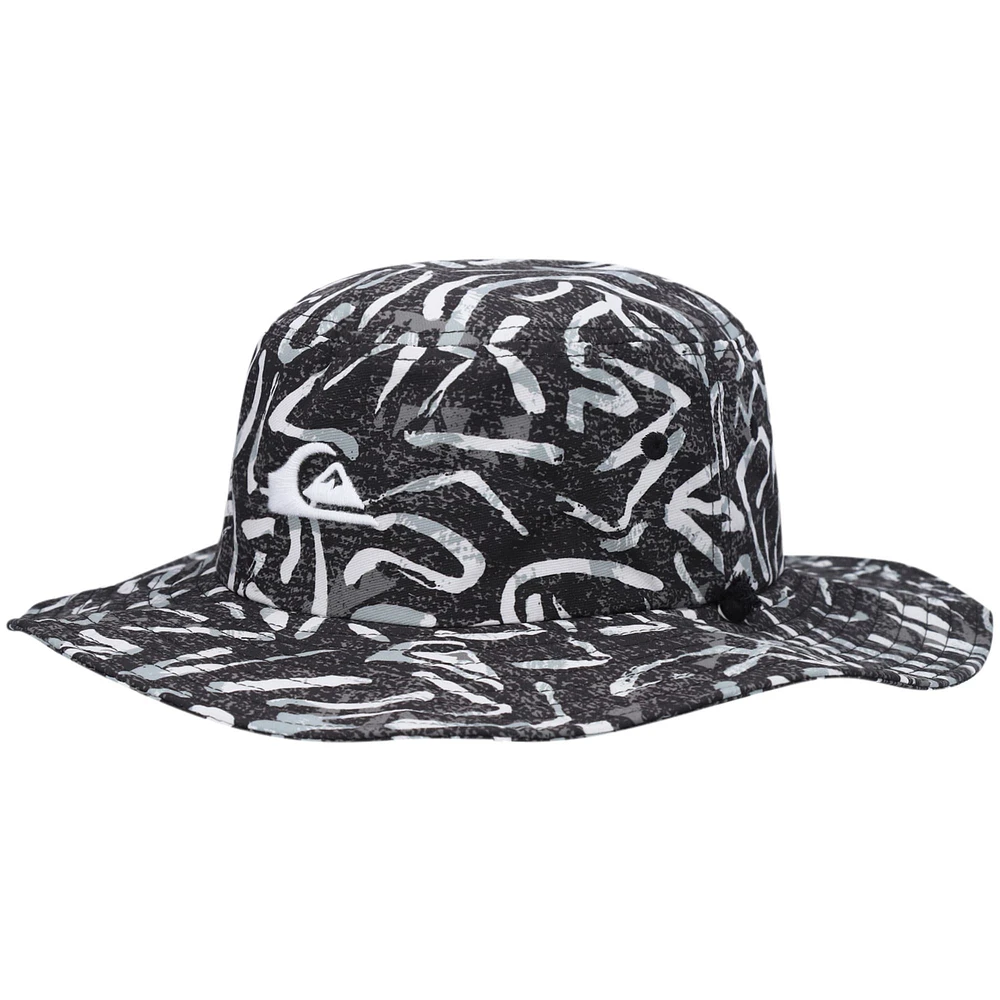 Chapeau Bob Homme Quiksilver Bushmaster Logo Noir