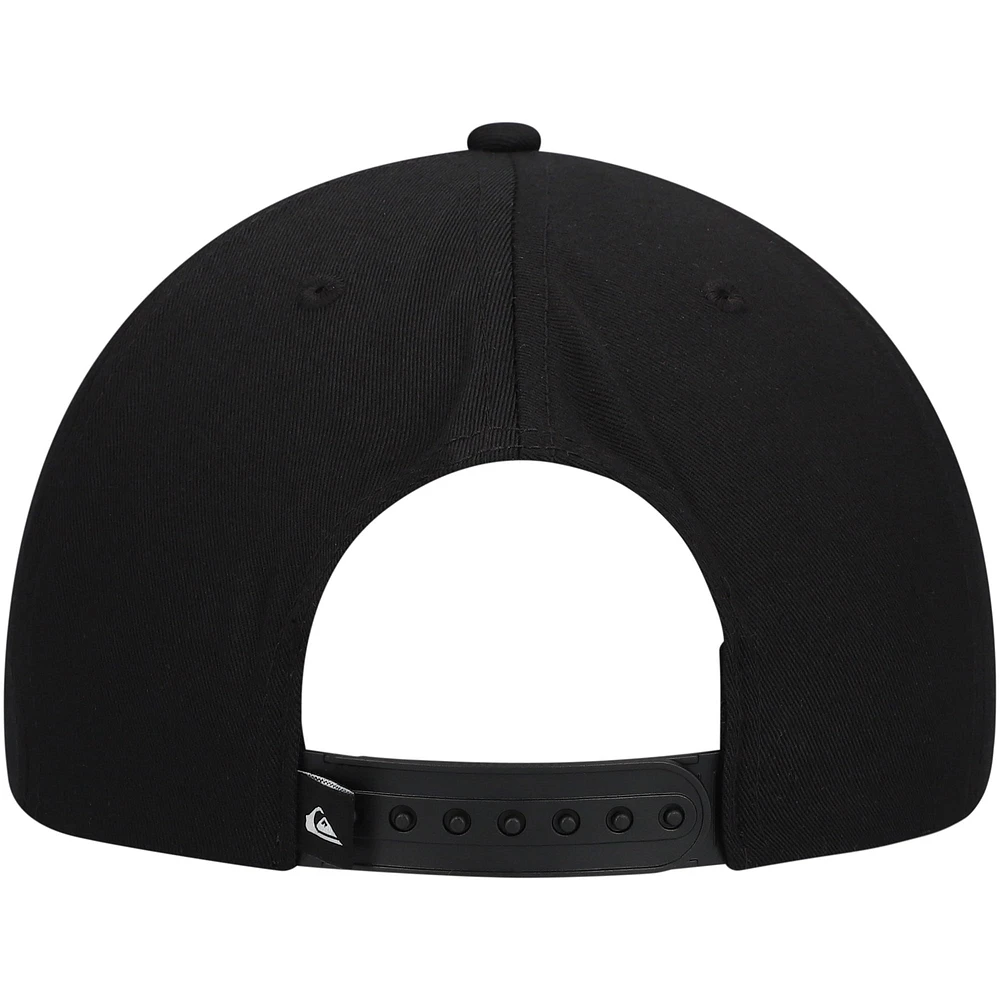 Casquette réglable Quiksilver Easy Glades noire pour hommes