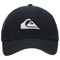 Casquette Quiksilver Grounder Trucker Snapback Homme Noire