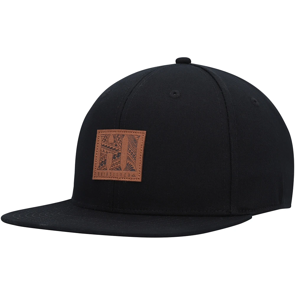 Casquette Quiksilver Hi Island Snapback noire pour hommes