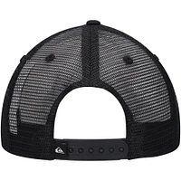 Men's Quiksilver Black Pidgeon Chicken Trucker Snapback Hat