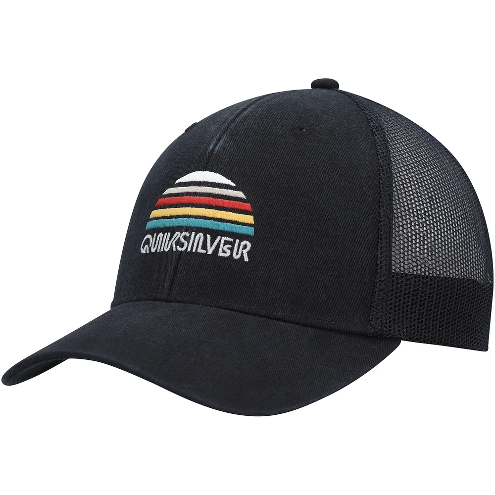 Men's Quiksilver Black Stringer Snapback Hat